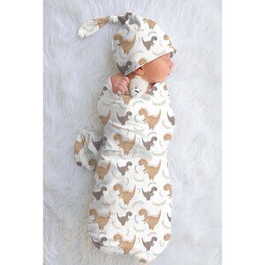 T-rex Dinosaur Custom Baby Boy Swaddle Cute Blanket Boho Shower Gift Soft & Cozy